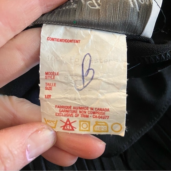 Vintage‎ David Bradley women's black dropped waist dress in size 22 - Picture 10 of 11